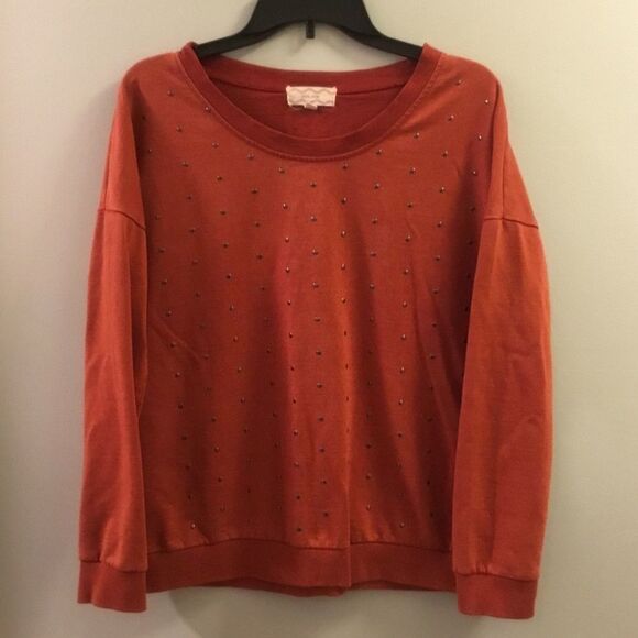 PINK Rose Large rust colored sweatshirt - Picture 16 of 16